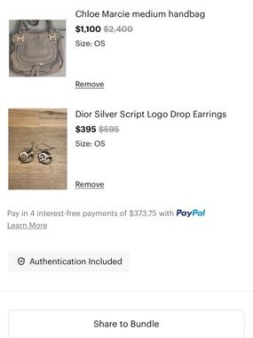 TRADE-Chloe Marcie Medium Handbag taupe/dior earrings